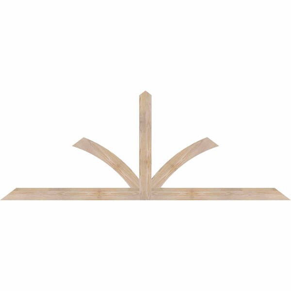 Ekena Millwork Richland Smooth Timber Gable Bracket, Douglas Fir, 84"W x 31"H x 1 1/2"D x 3 1/2"F, 9/12 Pitch GBW084X31X0204RIC00SDF - main